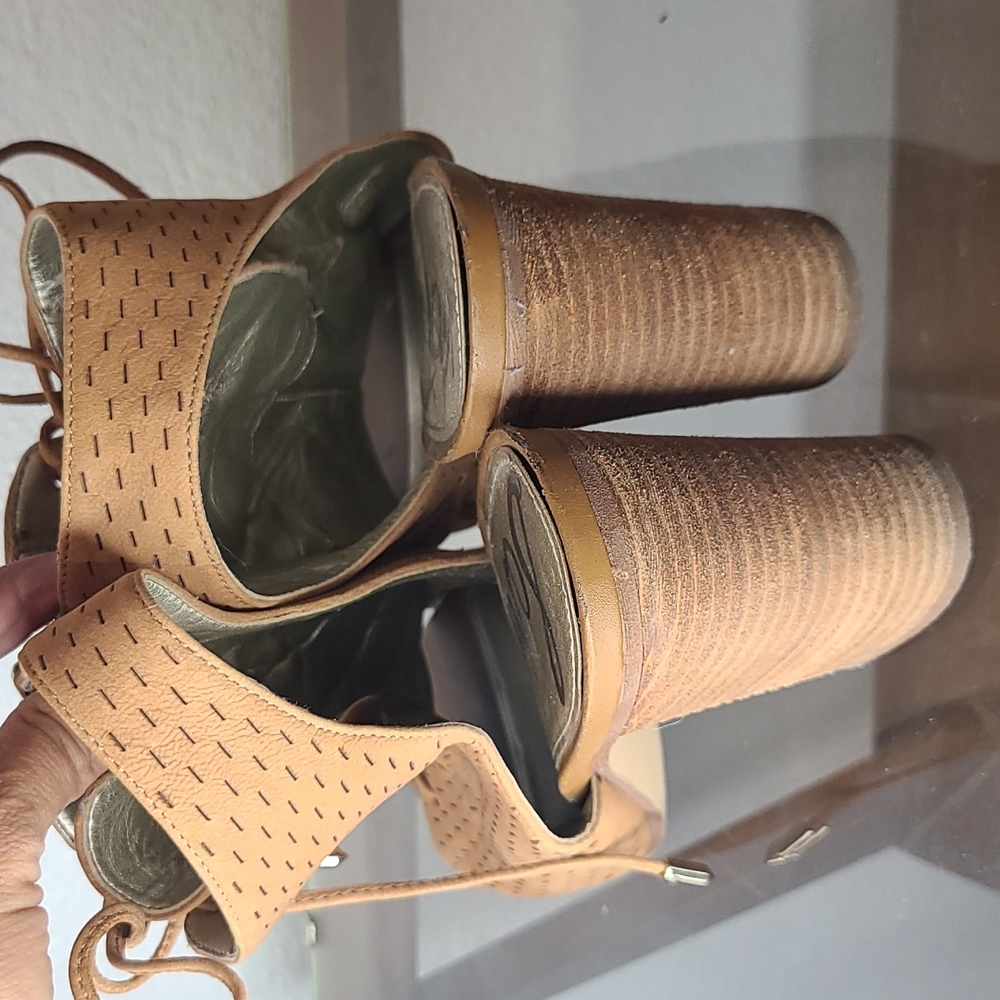 Sam Edelman Ennette Block Heels Open Toe Size 9 T… - image 6